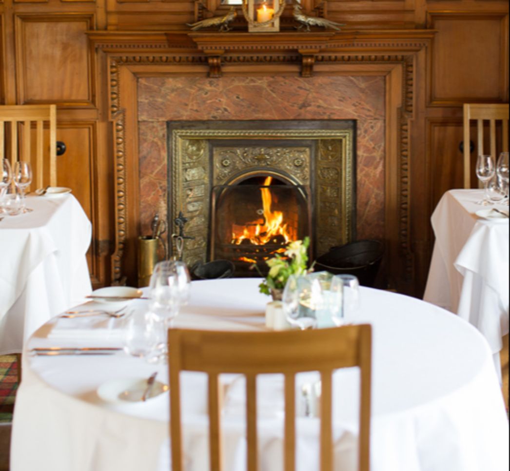restaurant fireplace